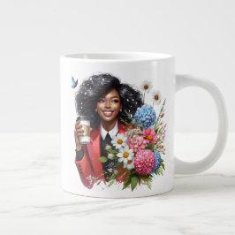 Black woman melanin sista African American women Jumbo-Tasse