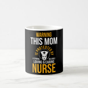 Black Woman Mom Afro Nurse Cool Black History Mont Kaffeetasse