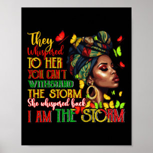 Black Women African Melanin Black History Montag W Poster