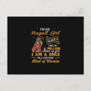 Black Women August Geburtstagsgeschenke Im A Leo Q Postkarte