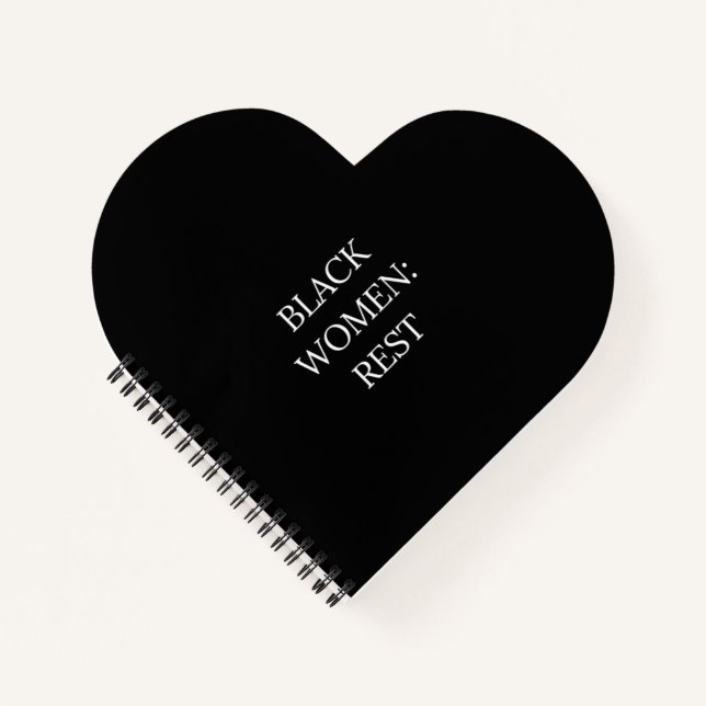 Black Women Erholung Notebook Notizbuch (Vorderseite)
