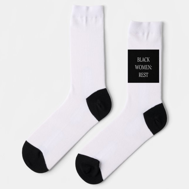 Black Women Erholung Socks Socken (Linkes Detail)