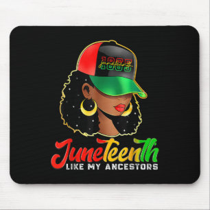 Black Women Freedom 1865 Juneteenth wie meine Anke Mousepad