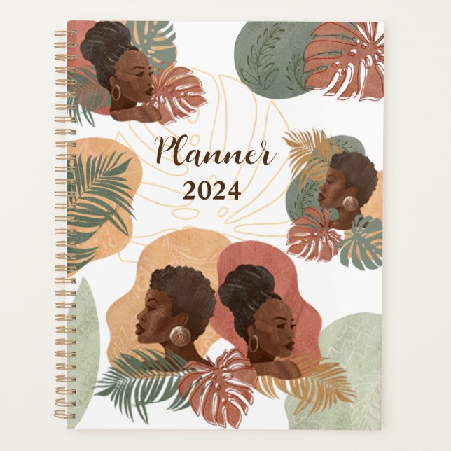 Black Women Melanin Girls Planner Planer (Vorderseite)
