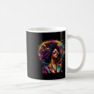Black Women Melanin Queen Strong Afro African Trop Kaffeetasse