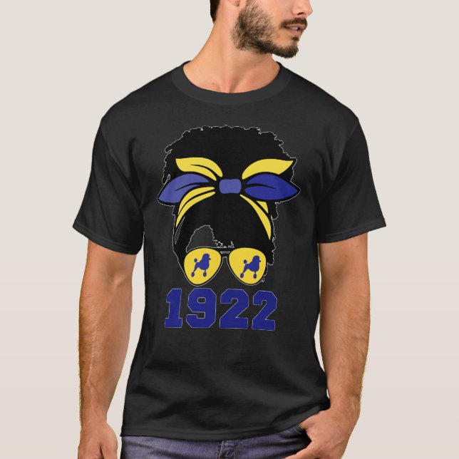 Black Women Sgrho Sigma 1922 Poodle Rho Hand Sign T-Shirt (Vorderseite)