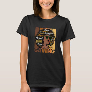 Black Woming Afro Melanin Coole Schwarze Geschicht T-Shirt