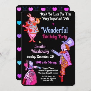 Black Wonderland Wunderbare Blühteneinladung