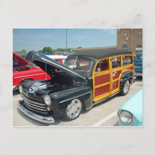 Black Woody Postkarte