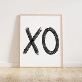 Black XO Poster