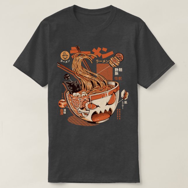 Black Xray Great Ramen T-Shirt (Design vorne)
