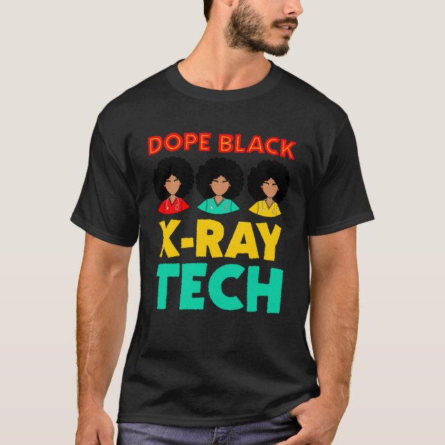 Black XRay Tech Week Melanated Black History Xray  T-Shirt (Vorderseite)