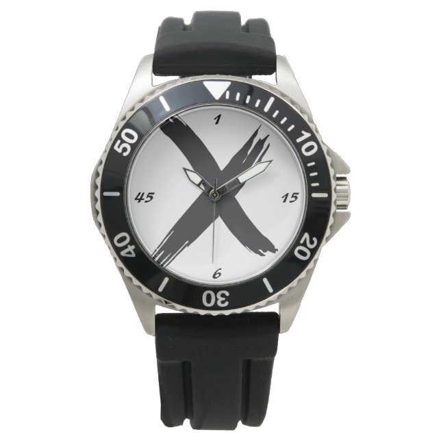 Black Xwatch Armbanduhr (Vorderseite)