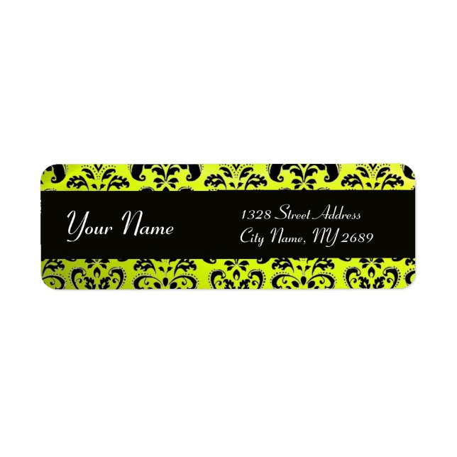 BLACK YELLOW DAMASK (Vorne)