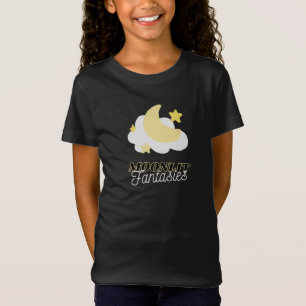 Black Yellow Moonlit Fantasies Kid's T - Shirt