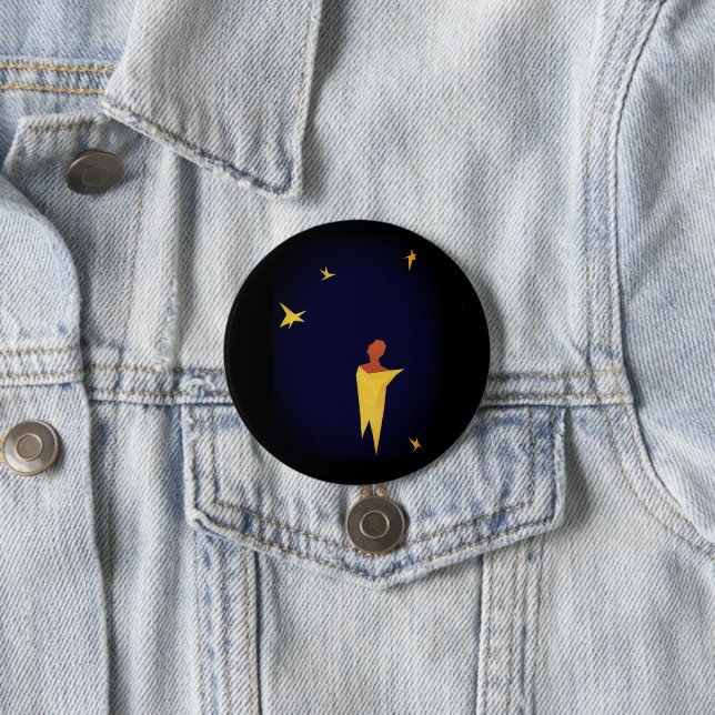 Black Yellow Stargazer EQUILIBRIUM Button (Beispiel)