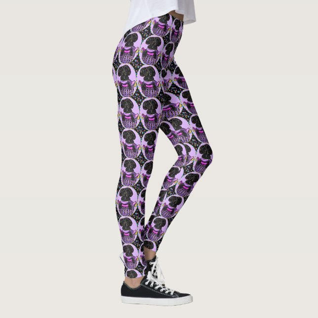 Black Yorkie Poo Leggings (Rechts)