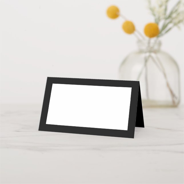 Black Zent Style Platzkarten (Vorderseite)