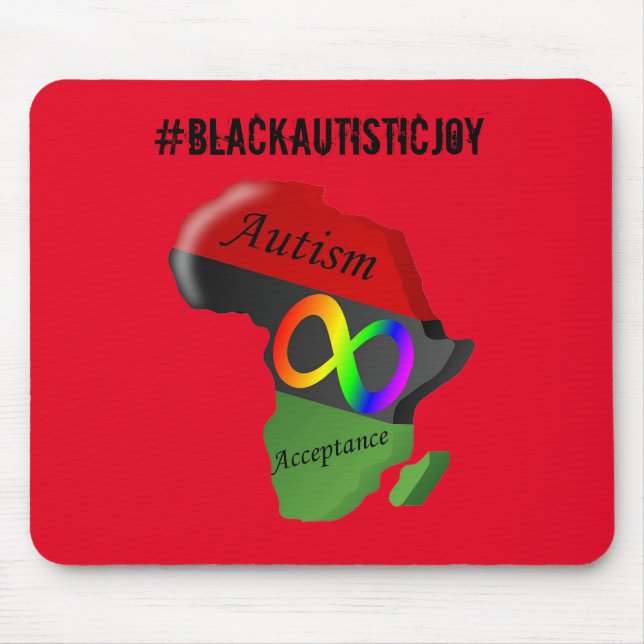 #BlackAutisticJoy Mouse Pad Mousepad (Vorne)