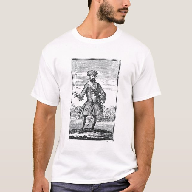 Blackbeard der Pirat, von 'einer allgemeinen T-Shirt (Vorderseite)