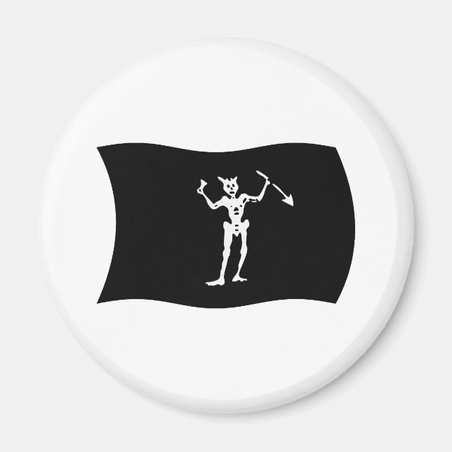 Blackbeard Flag Magnet (Vorne)
