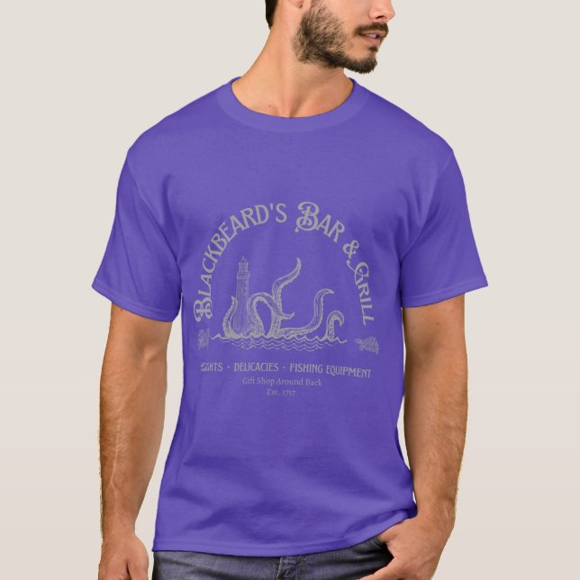 Blackbeards Bar Grill Freund T-Shirt (Vorderseite)