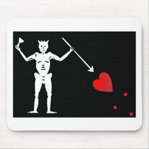 BlackBeards Flagge (Edward unterrichten) Mousepad