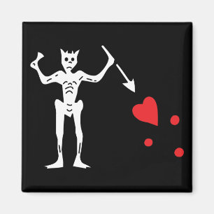Blackbeards Piraten-Flagge Magnet