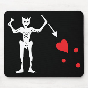 Blackbeards Piraten-Flagge Mousepad