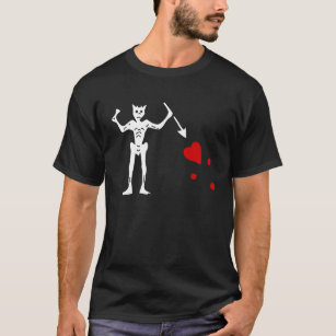 Blackbeards Piraten-Flagge T-Shirt