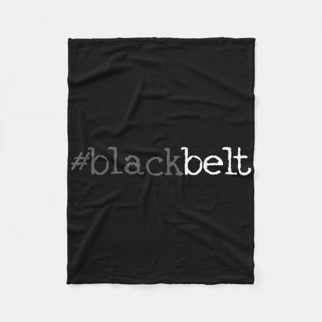 Blackbelt Karate Taekwondo Martial Arts Geschenk 1 Fleecedecke (Vorderseite)