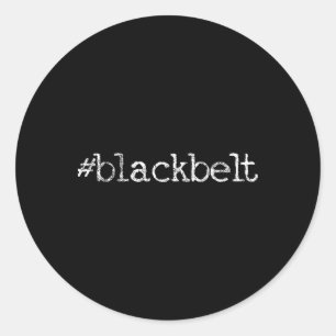 Blackbelt Karate Taekwondo Mixed Martial Arts Mart Runder Aufkleber