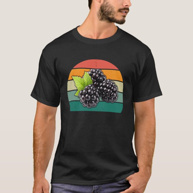 Blackberries Organic Fresh Men Women Children T-Shirt (Vorderseite)