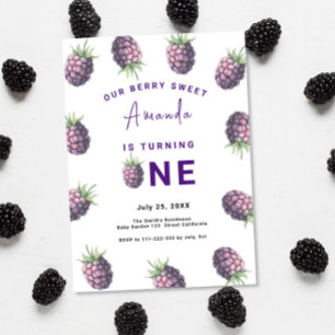 BlackBerry 1. Geburtstag Party   Berry First Einladung