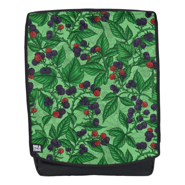 BlackBerry auf grün Rucksack (Vorderseite)