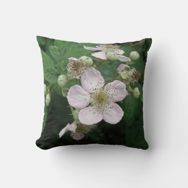 BlackBerry Blume Pillow Kissen (Vorderseite)