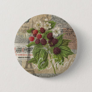 BlackBerry Blumengarten Blume Schmetterling Kunst Button