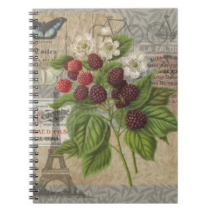 BlackBerry Blumengarten Blume Schmetterling Kunst Notizblock