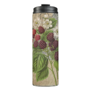 BlackBerry Blumengarten Blume Schmetterling Kunst Thermosbecher