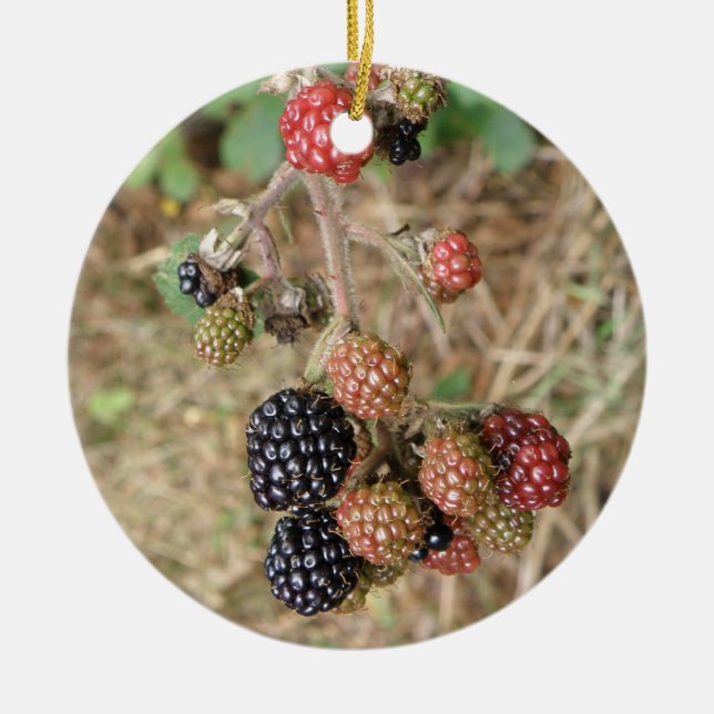 BlackBerry Bonanza Custom Geburtstag Keramik Ornament (Vorne)