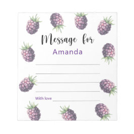 BlackBerry Botschaft zur Geburtstagszeit Kapseln Notizblock