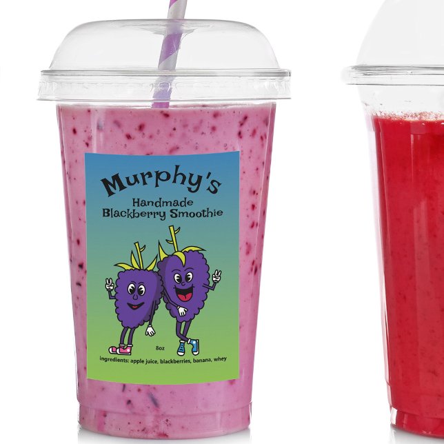 BlackBerry Boysenberry Pals Cartoon Pie and more Lebensmitteletikett (Von Creator hochgeladen)