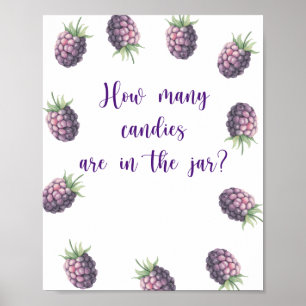 BlackBerry - erraten Sie, wie viele Bonbons Poster