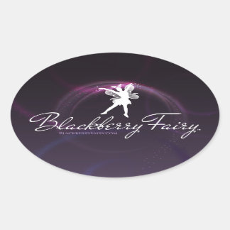 BlackBerry Fairy Oval Logo-Aufkleber Ovaler Aufkleber