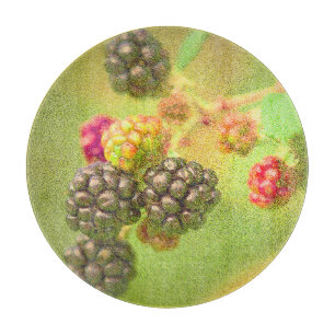 "BlackBerry Fruit Pflanze" Niedliches Foto. Jetzt  Schneidebrett