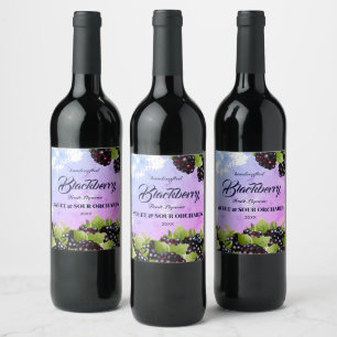 BlackBerry Fruit Weinetikett