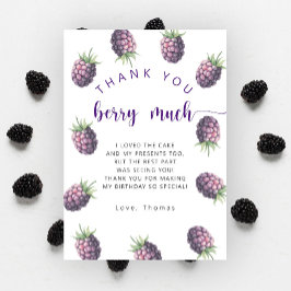 BlackBerry Geburtstagsfeier vielen Dank dir Beere Dankeskarte