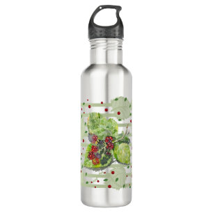 BlackBerry grün und rot Edelstahlflasche