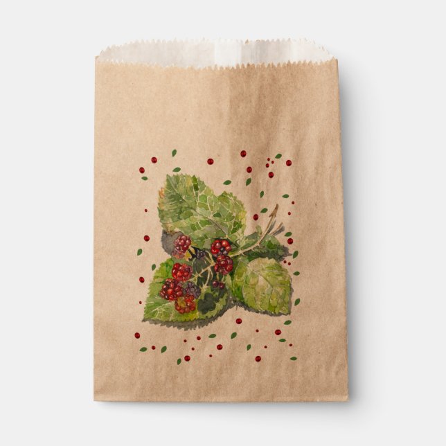 BlackBerry grün und rot Geschenktütchen (Vorderseite)