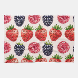 BlackBerry, Himbeere, Erdbeere von Natasha Us Geschirrtuch